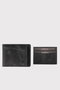 Zoozie Bags Tarjetero de Piel Auténtica con Bloqueo RFID Negro